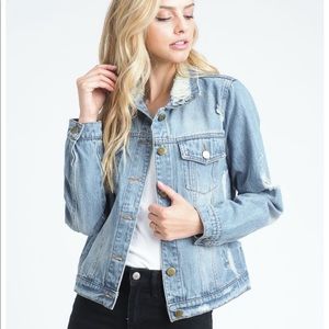 Oversized jean jacket